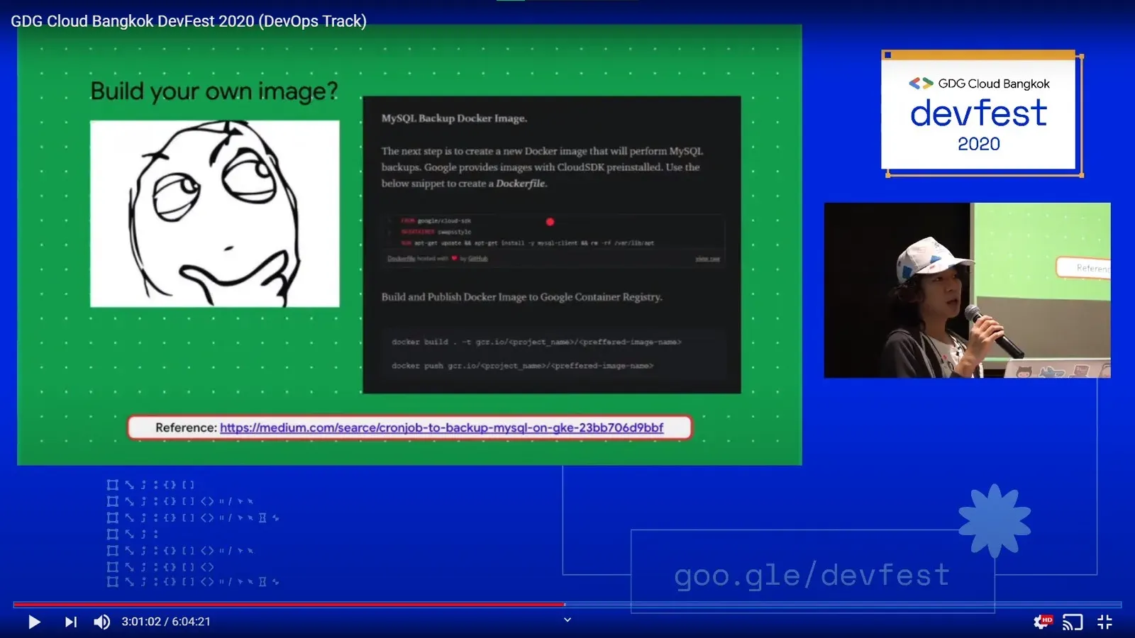 Backup MongoDB in GKE by Cronjob Workload to GCS @GDG Cloud Bangkok DevFest 2020 (รูป 1/2)