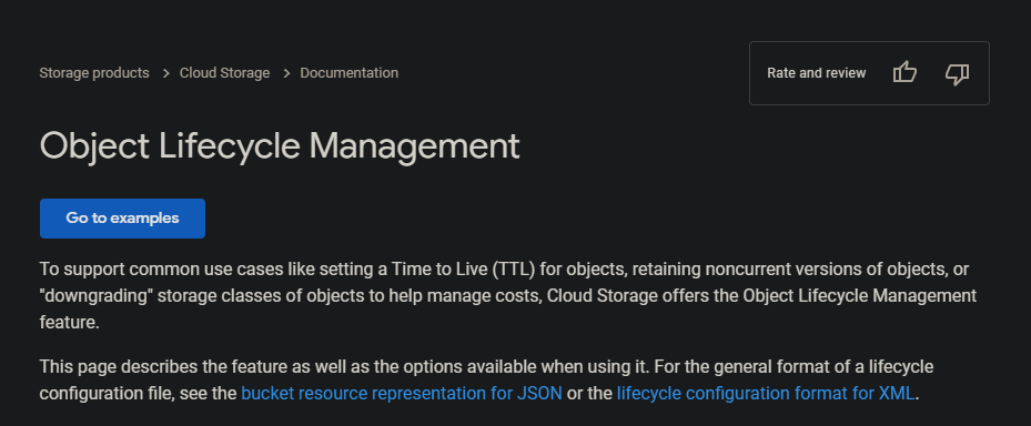 Object Lifecycle Management